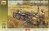 Zvezda 3651 Soviet Motorcycle M-72 with Mortar (1:35)